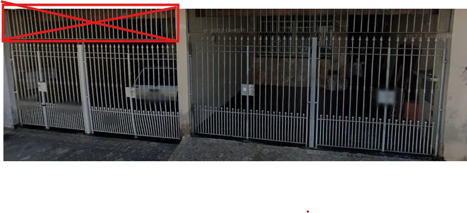 Dois portoes de ferro, aprox. 5m X 2,70 m