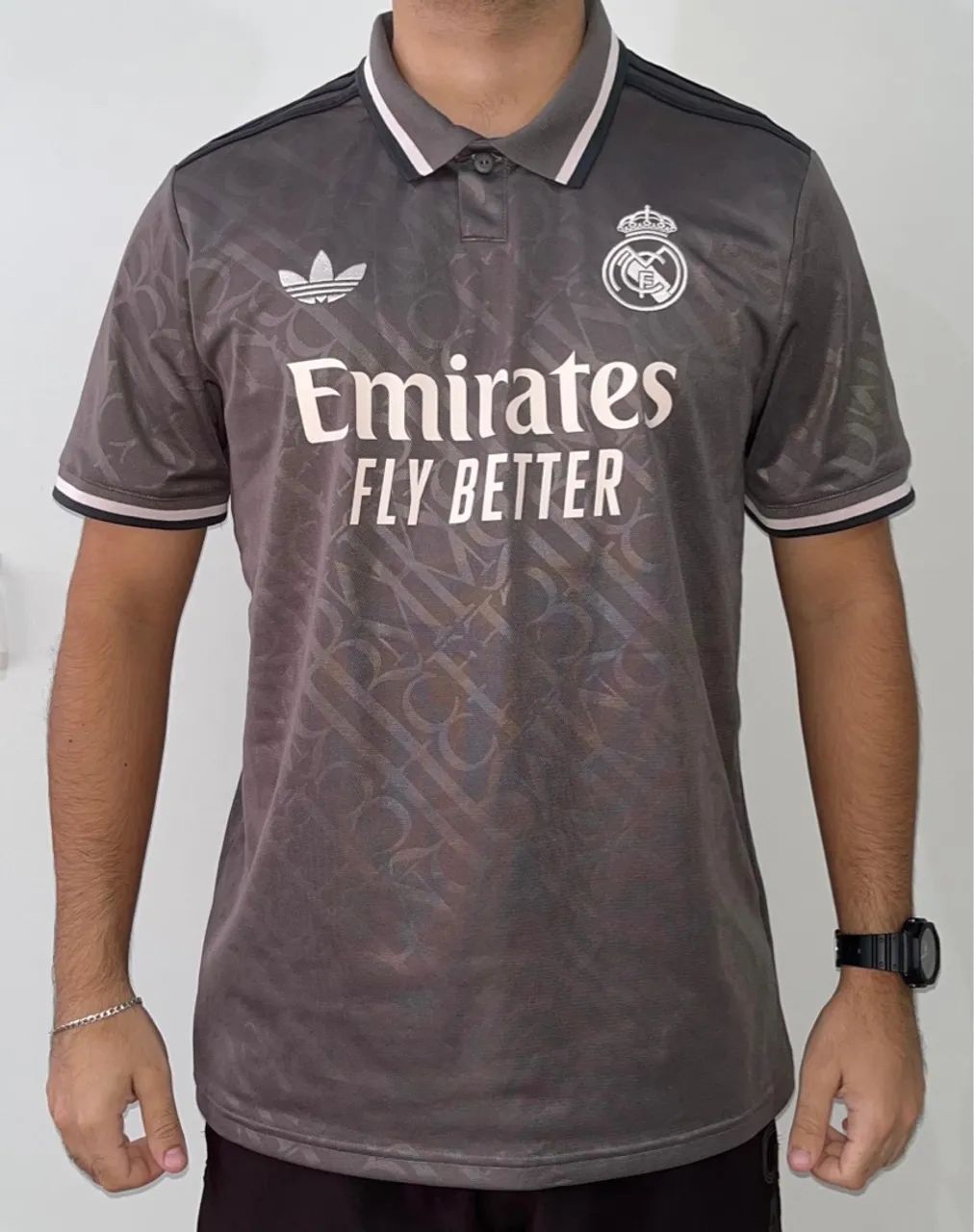 Camisa Real Madrid Cinza Adidas
