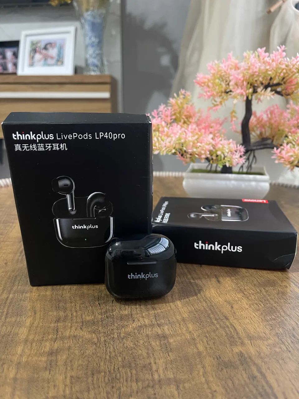 Fone LP40 PRO Preto 5.3 Bluetooth LENOVO Original Lacrado - Foto 3