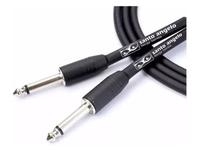 Cabo Para Guitarra P10 Ninja 03ft 091m Santo Angelo - Foto 2