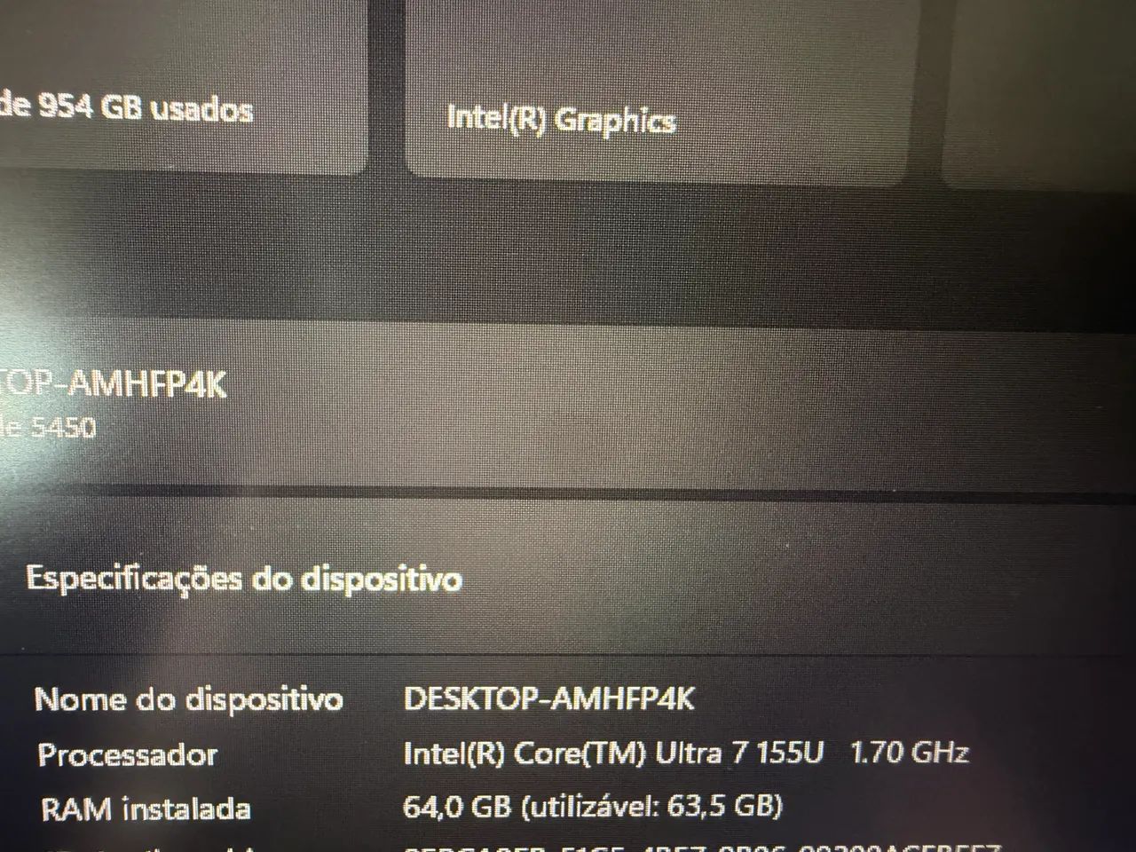 Notebook Dell I7 Ultra 1Tb SSD 32gb RAM - Foto 3