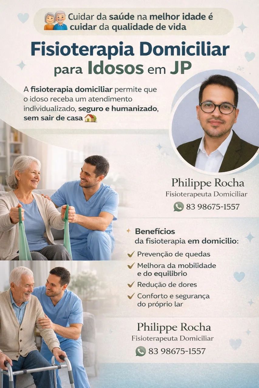 Fisioterapeuta para Idosos em JP