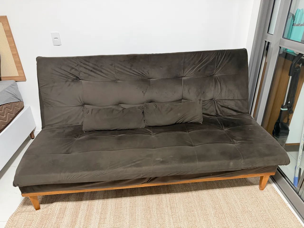 SOFÁ CAMA MARROM  - Foto 4