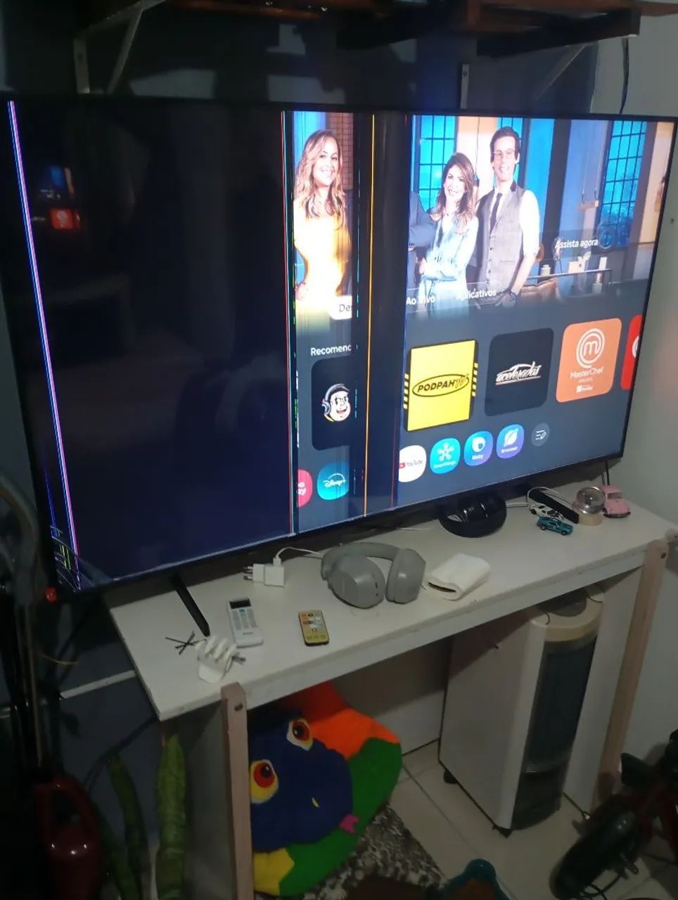 Tv Samsung 55 polegadas tela quebrada - Foto 2