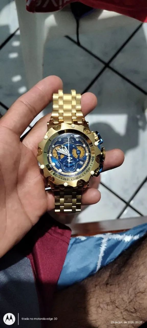 Relógio Banhado a ouro 