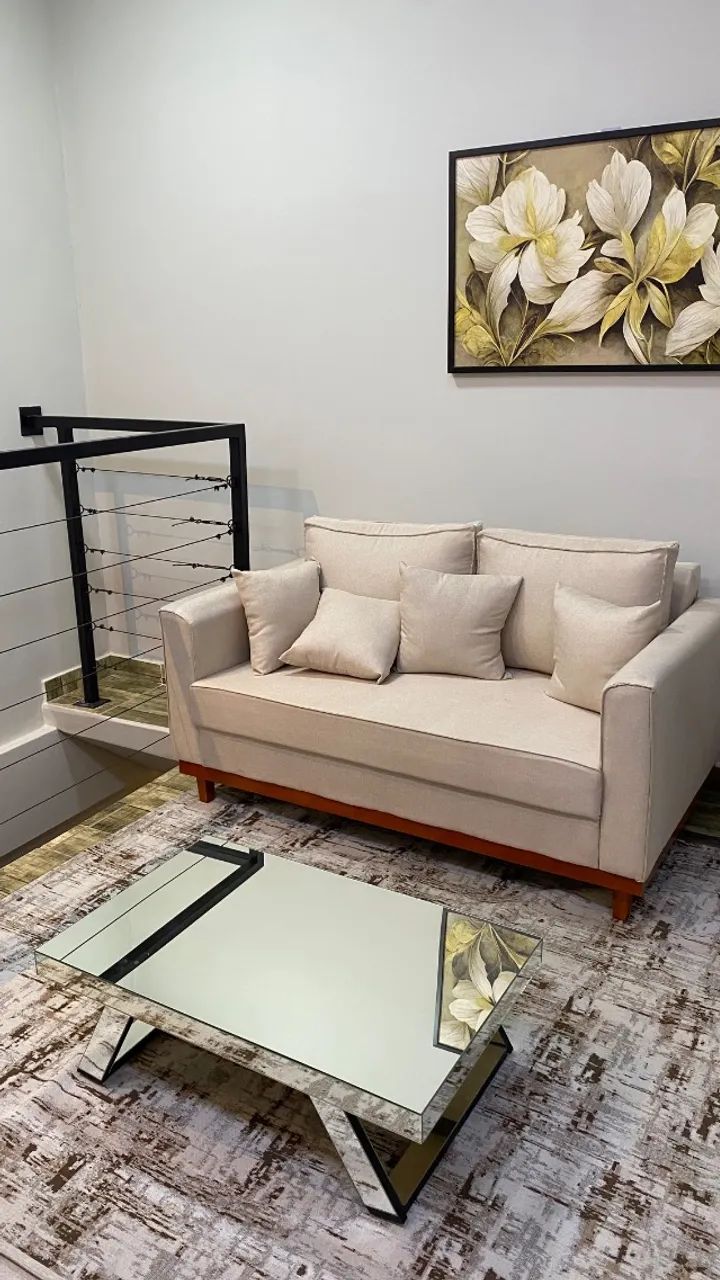 Conjunto de Sofá 3 lugares e duas Poltronas - Foto 2