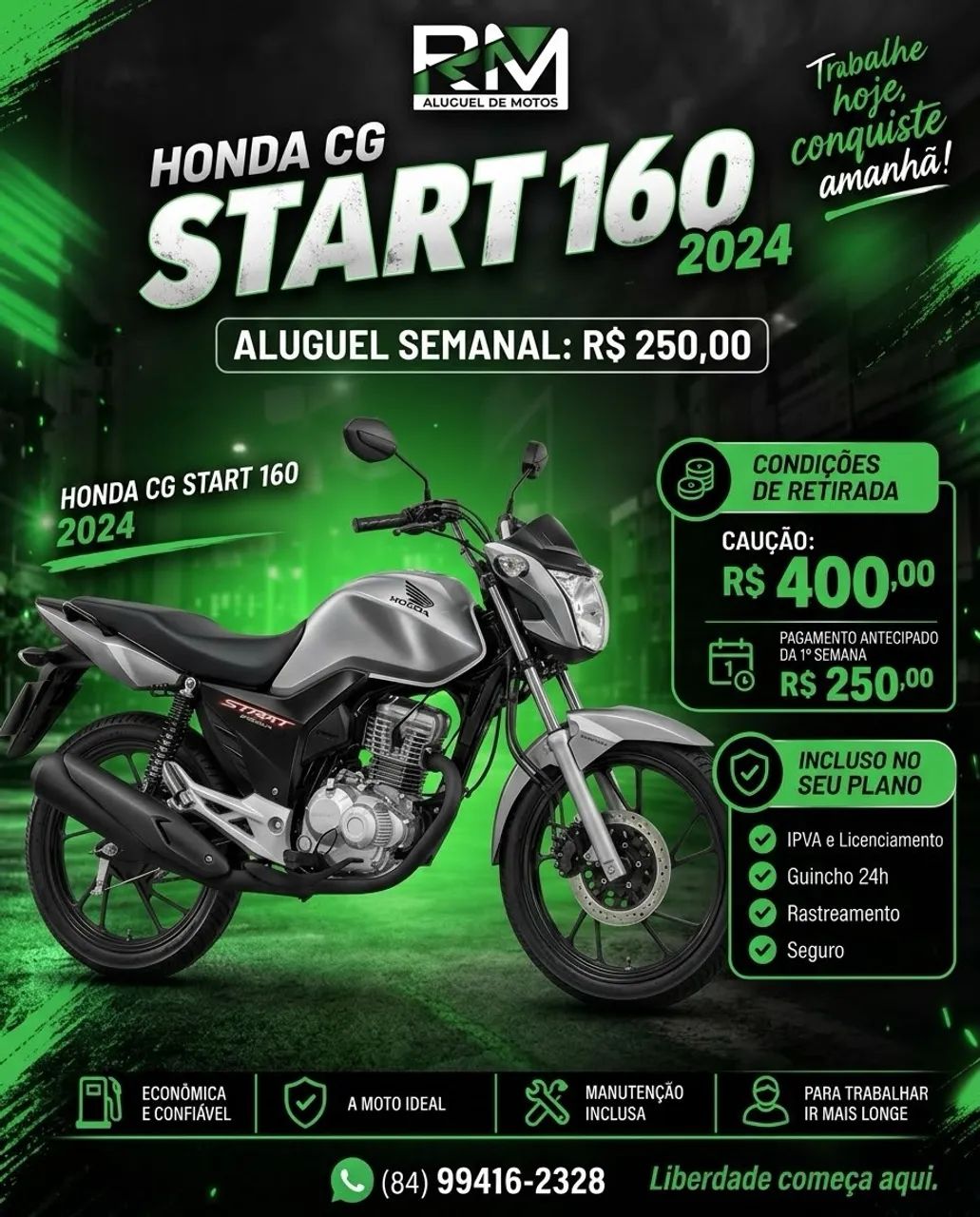 Aluguel Honda Start 160cc