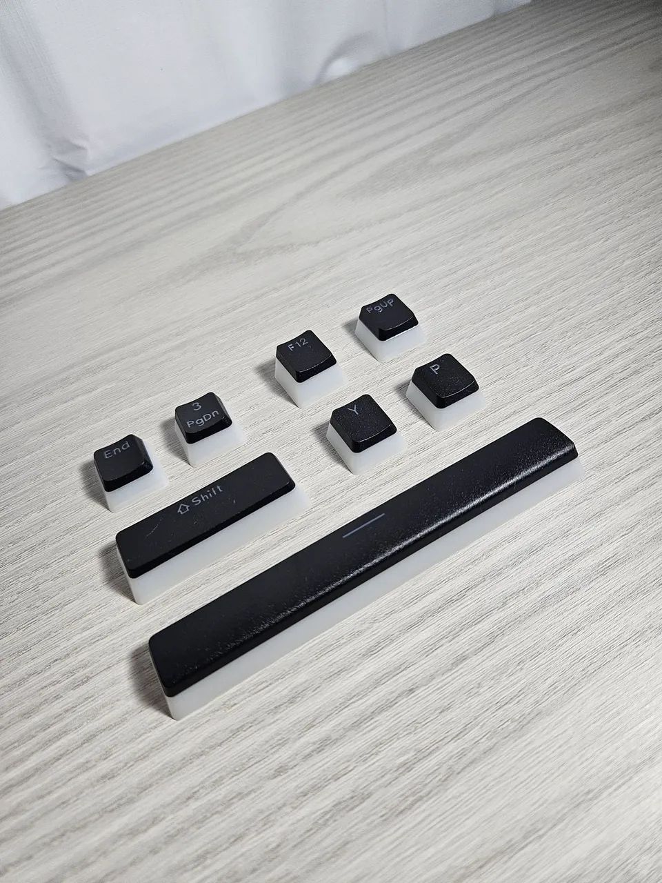 Keycaps/teclas pudding pretas - Foto 2