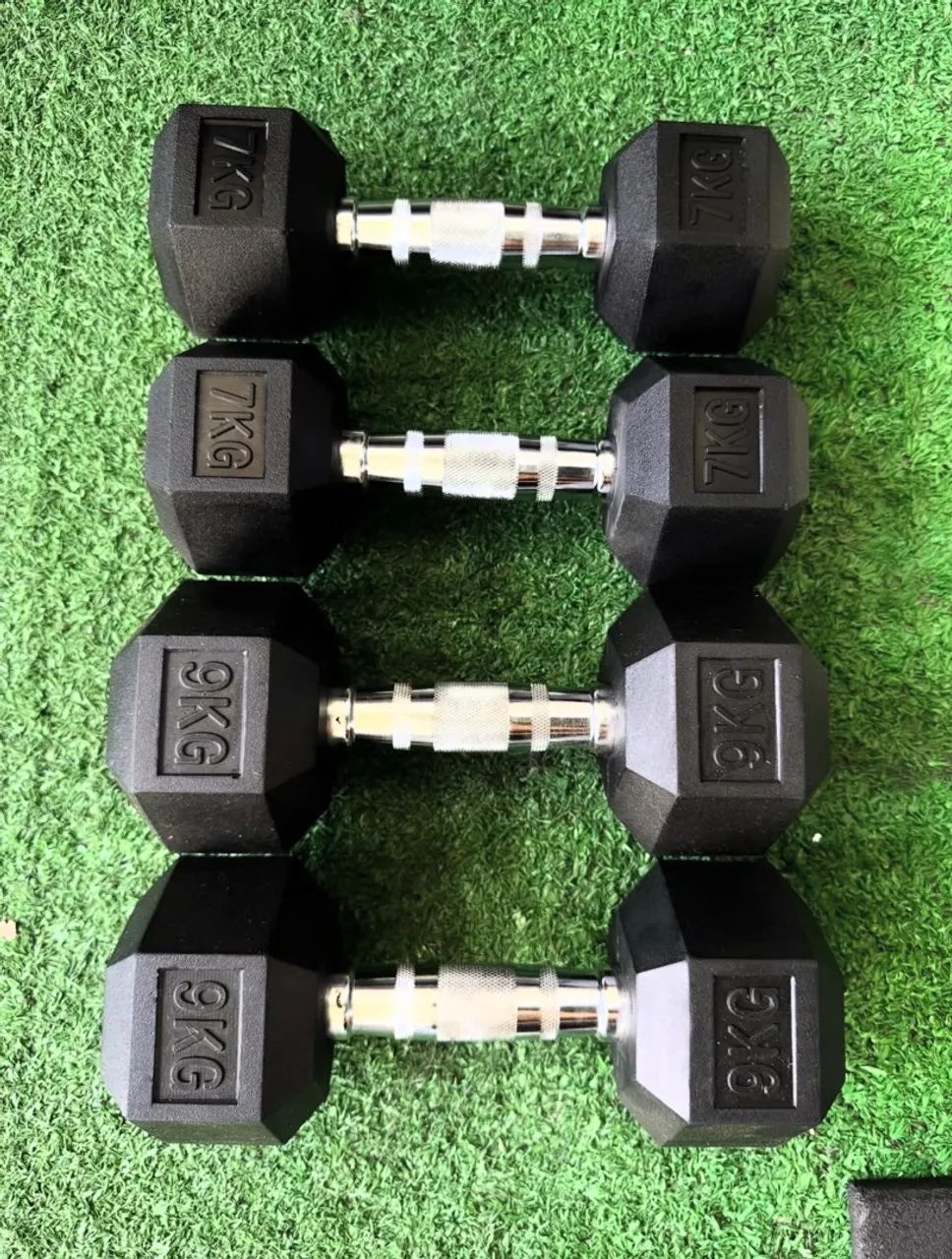 Halteres de musculação e Crossfit