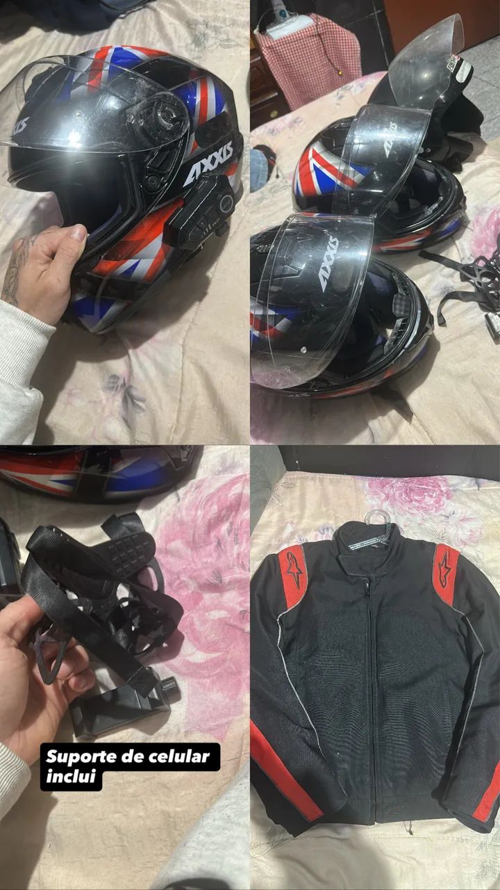 CAPACETE E JAQUETA  - Foto 2