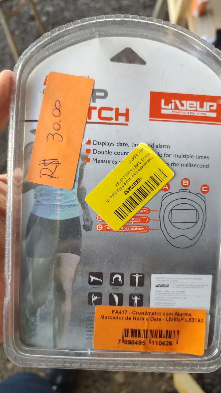 Cronômetro Liveup Com Alarme e Marcador de Data e Hora - Foto 2