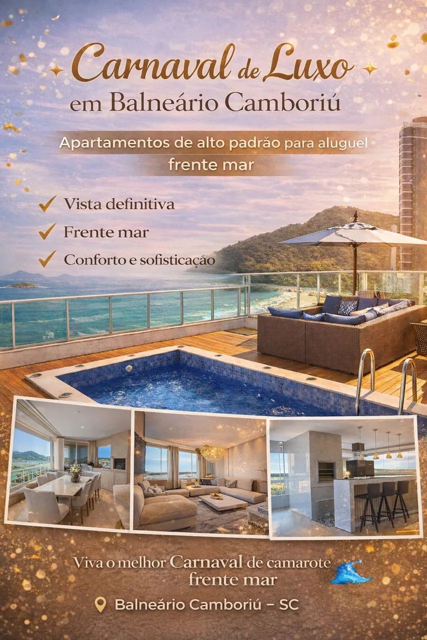 Aluguel de Temporada em Balneário Camboriú | Frente Mar e Coberturas com Piscina - Foto 2