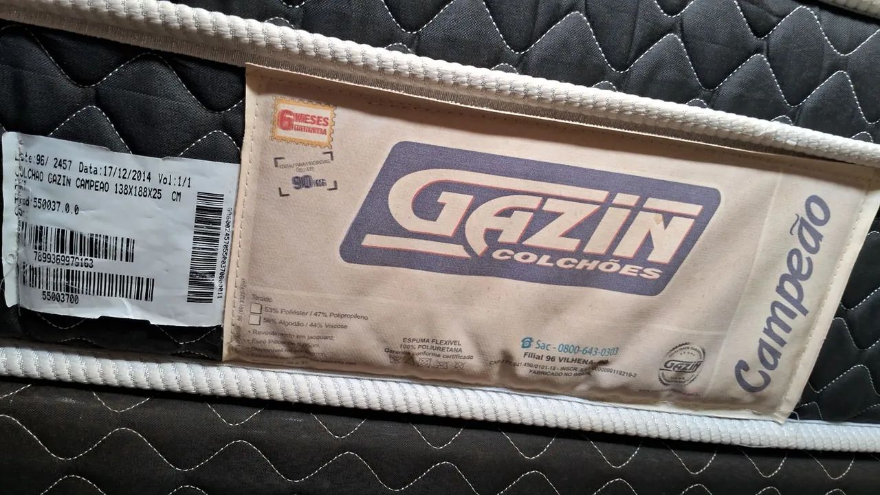 Cama  de casal Box  semi nova Gazin - Foto 4