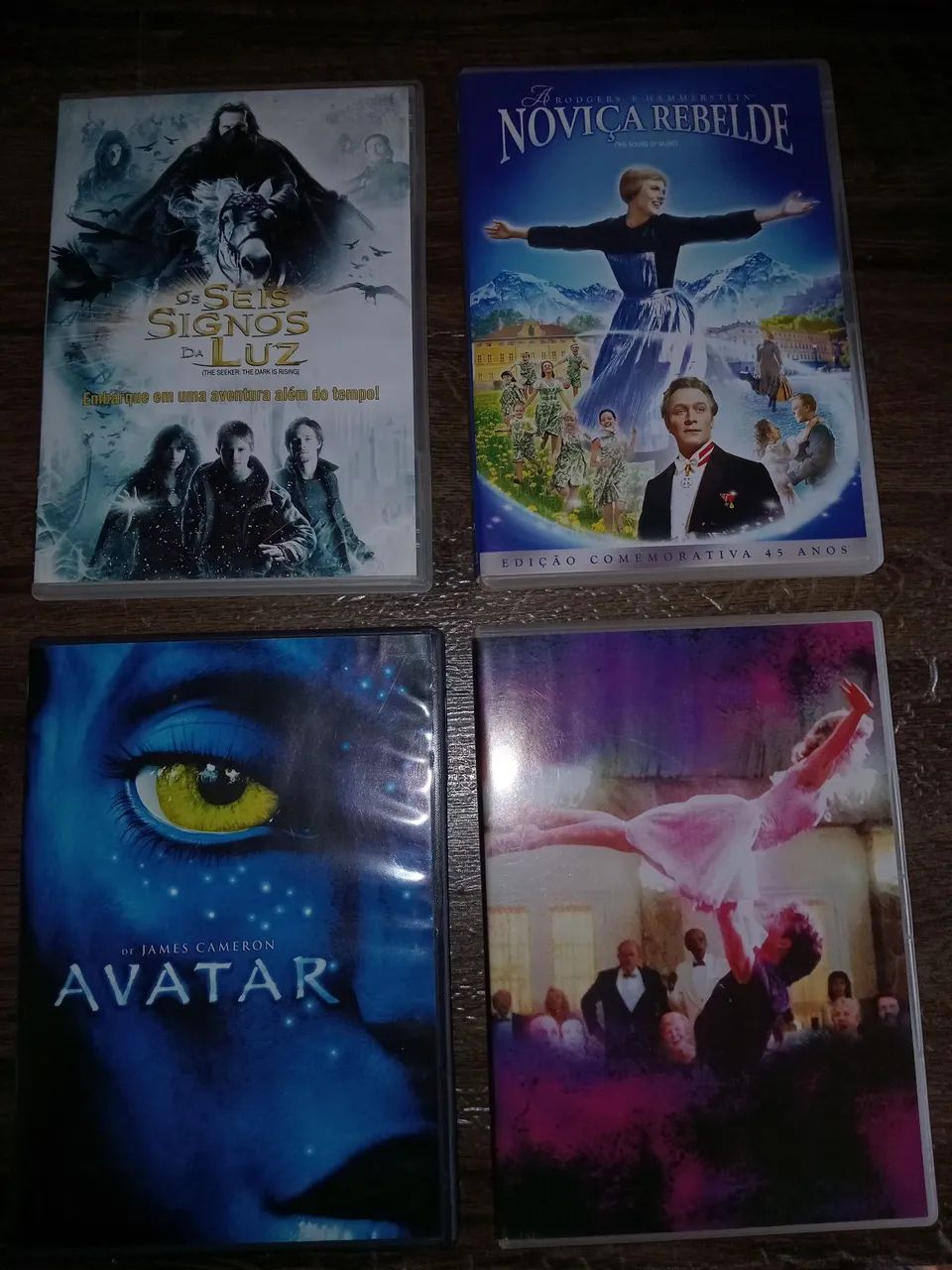 Lote 4 DVDs   Dirty Dancing  - Avatar - Os seis signos de luz e Noviça rebelde