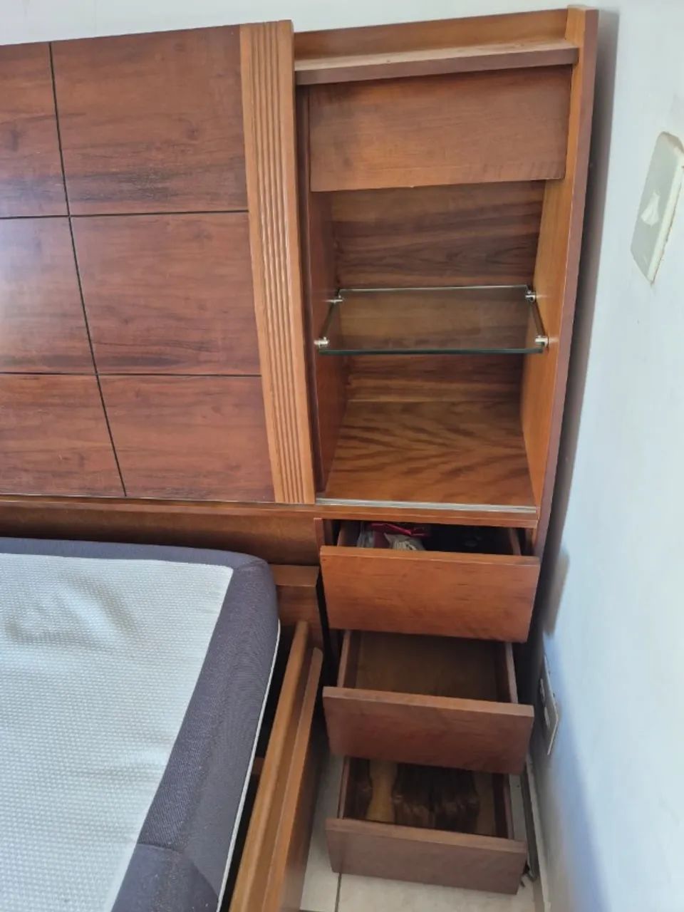 Cama Queen - Imbuia Mel - Foto 3