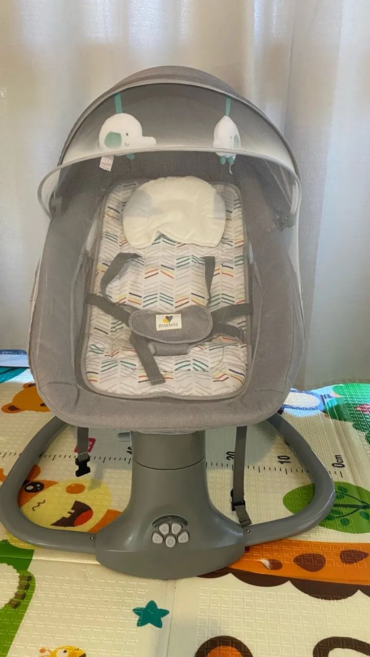Cadeira balanço Bebê (Mastela Techno 8104) Automática com Bluetooth e Timer - Foto 2
