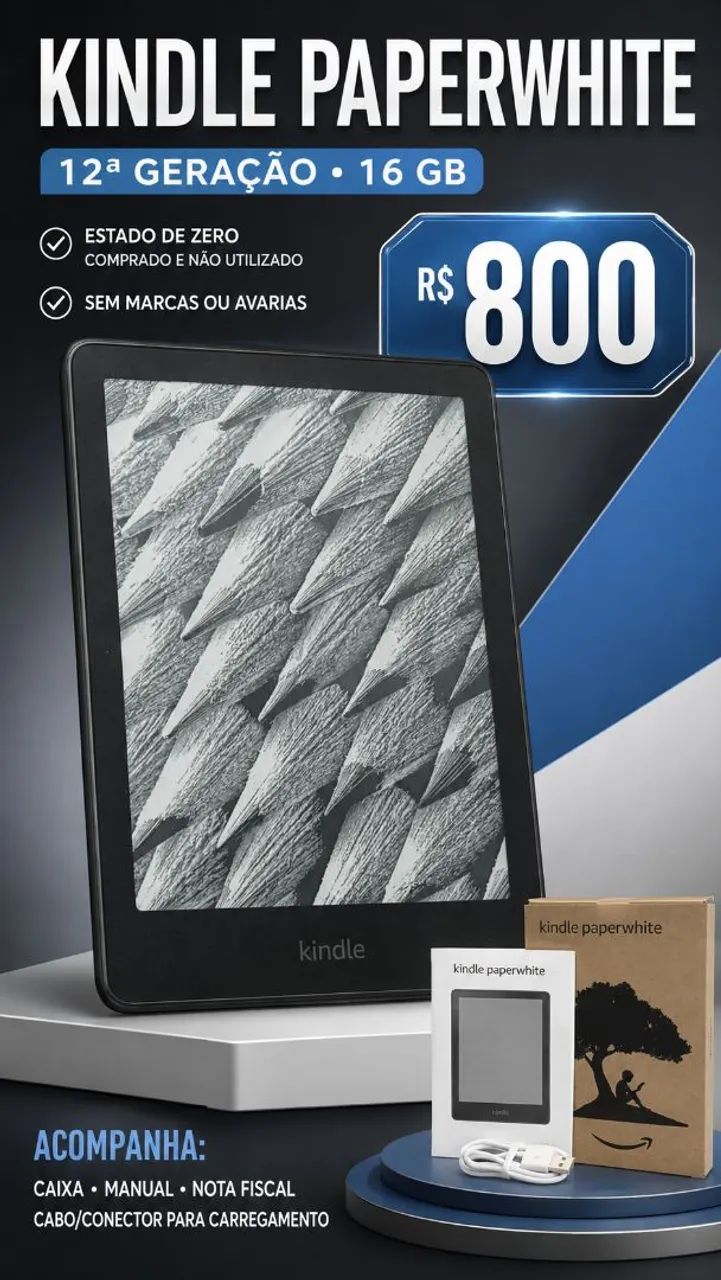 Kindle Paperwhite 12ª Geração - 16 GB