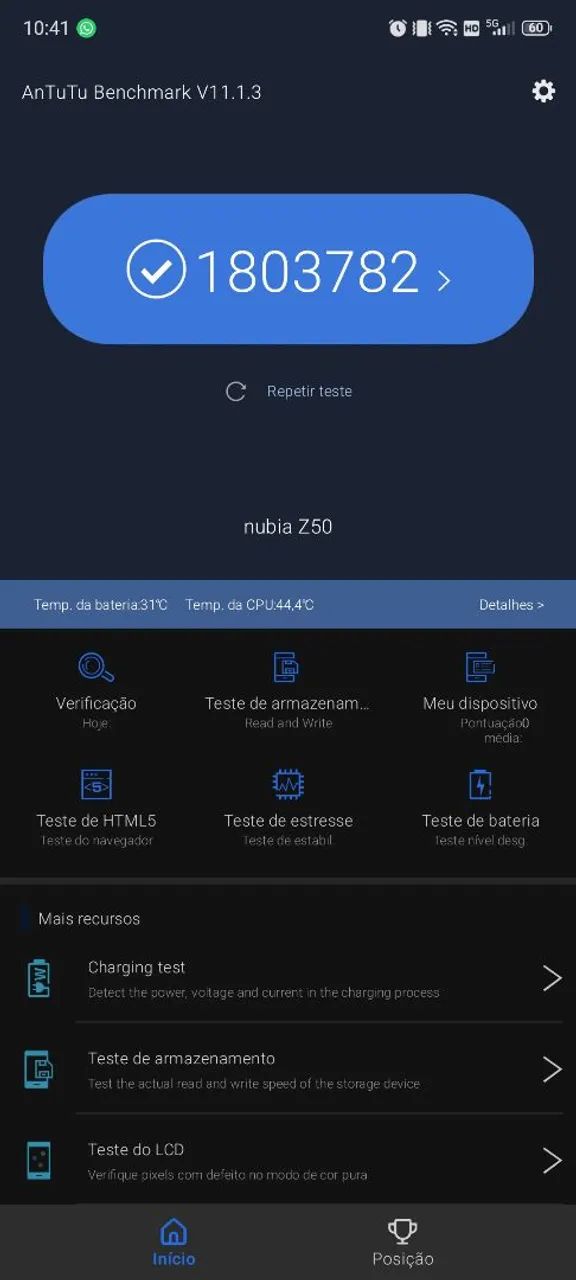 Redmagic Nubia z50 com alguns trincos  - Foto 2