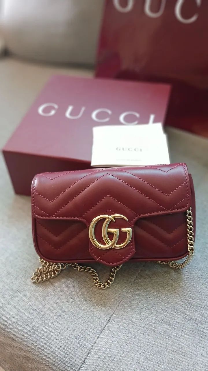 BOLSA  DE LUXO MINI GUCCI ORIGINAL  - Foto 2