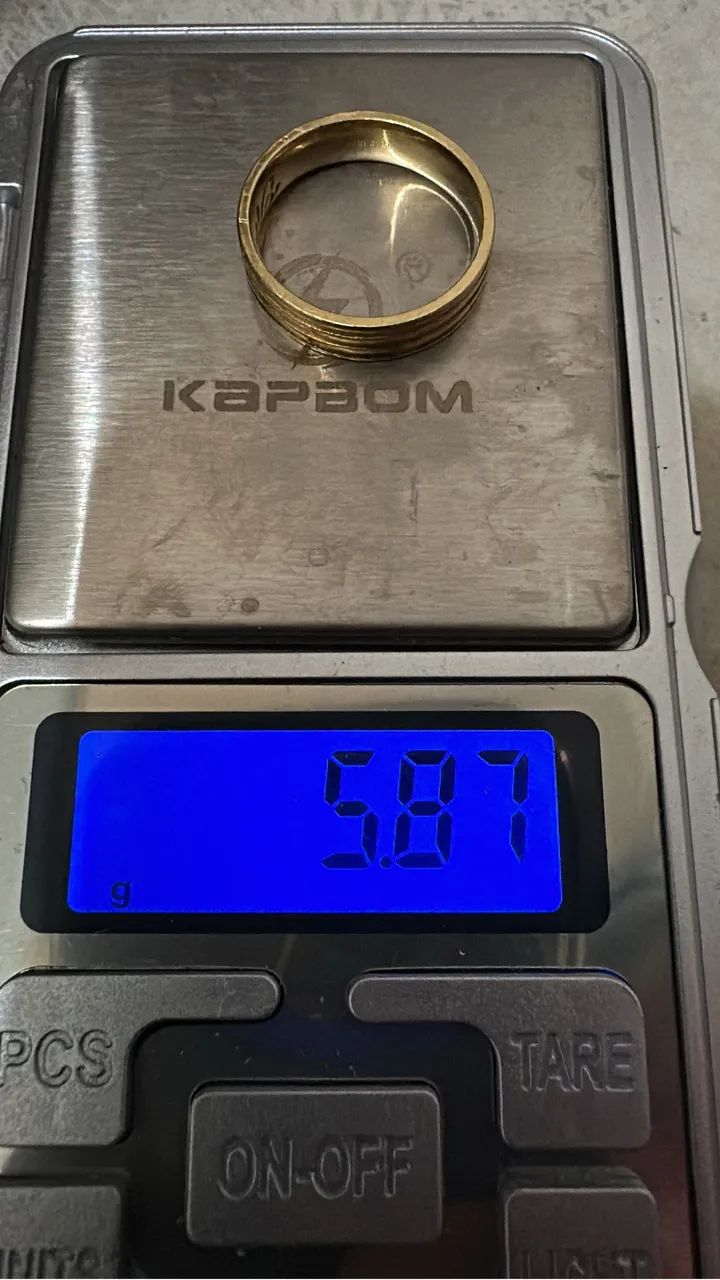 OURO 18K DUAS ALIANÇAS 10.69 gramas - Foto 3