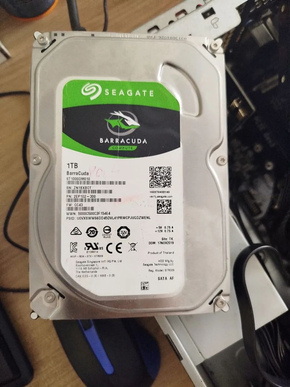 HD SEAGATE BARRACUDA 1TB 100 %