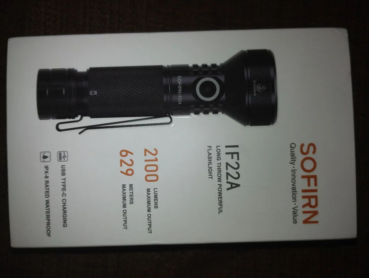 Lanterna Sofirn IF22 A, nova na caixa, 2.100 lúmens, mais de 600 metros de alcance.        - Foto 5