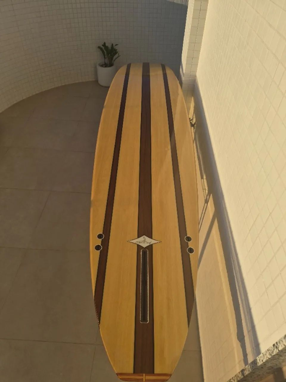 Longboard art in surf madeira