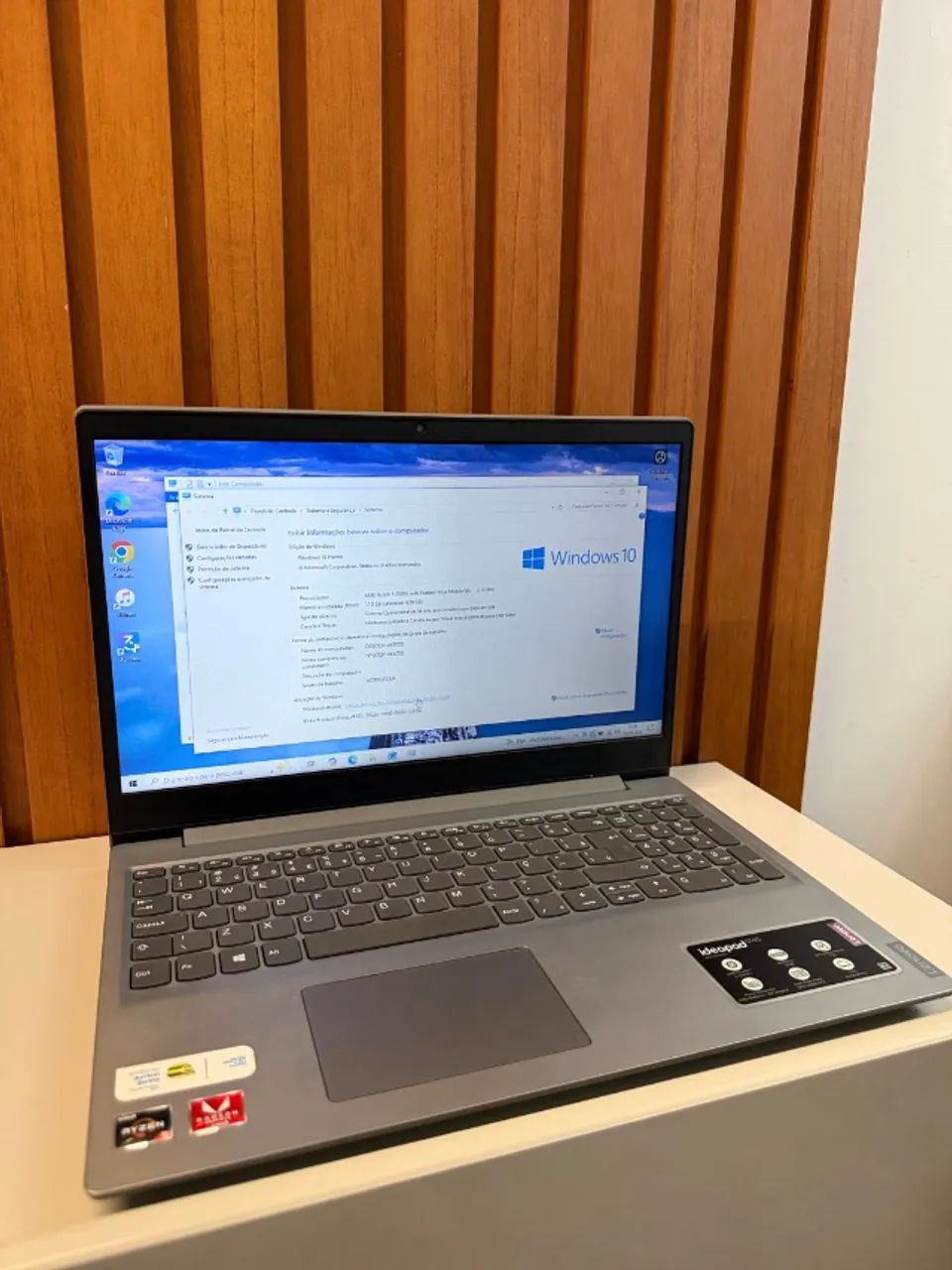 Notebook Lenovo Ryzen 5-3500U 12GB RAM SSD 480GB 15