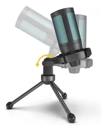 Microfone Gamer Condensador Fifine A2 Rgb Usb - Foto 4