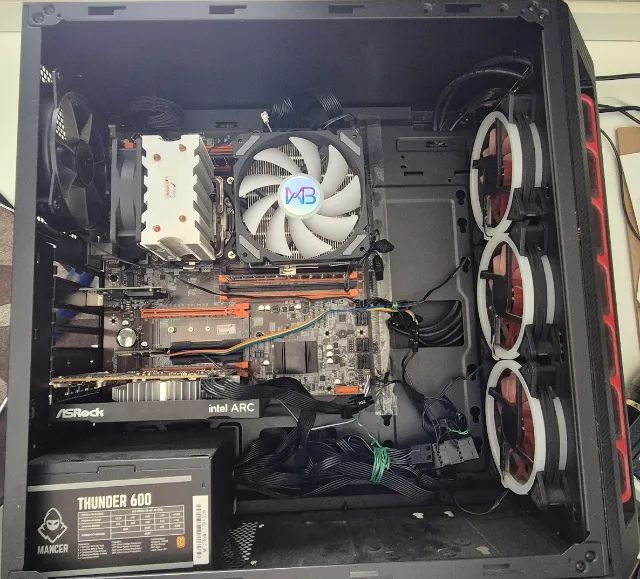 PC Dual Xeon 2660 V4 com 128GB RAM DDR4 e GPU Intel Arc A380 - Foto 2
