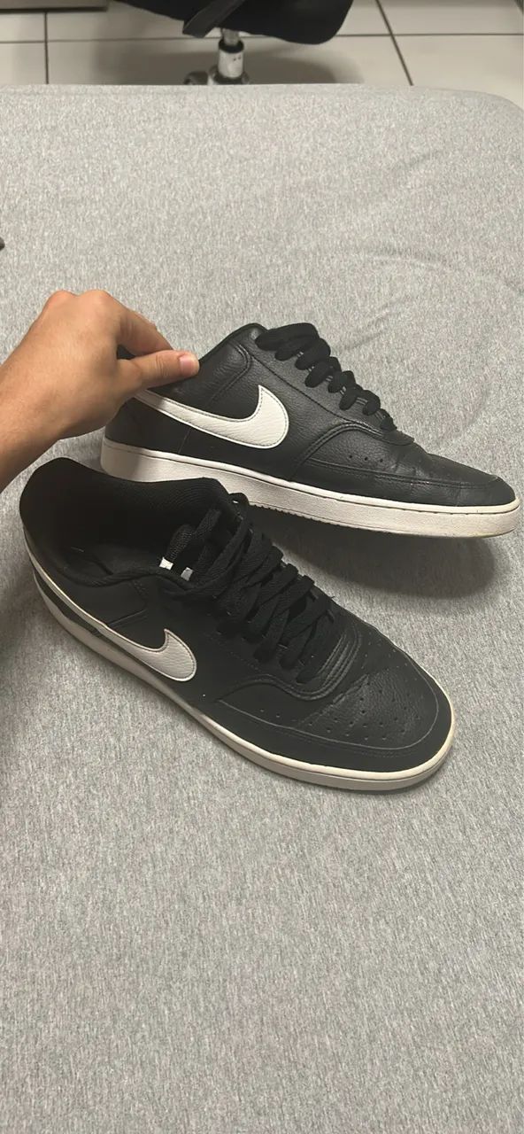 Nike Court Vision Low Preto e Branco