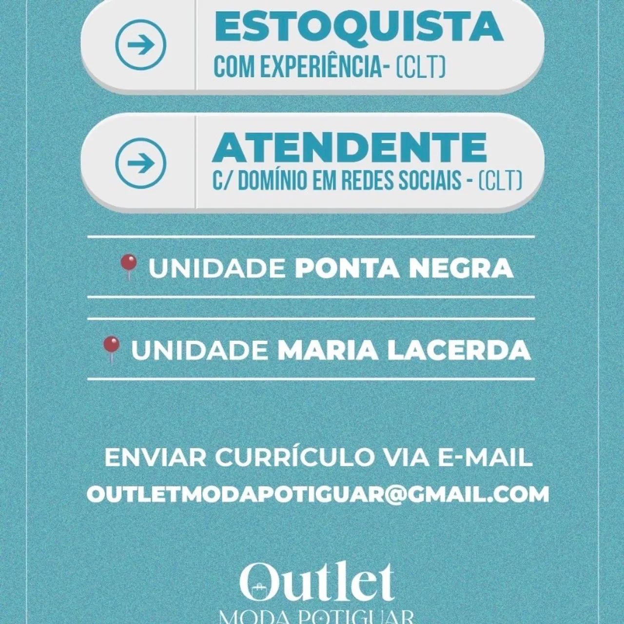 Vaga Estoquista e Atendente