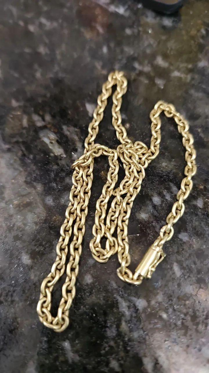 CORDÃO DE OURO 18K MACIÇO ( 60 CM )
