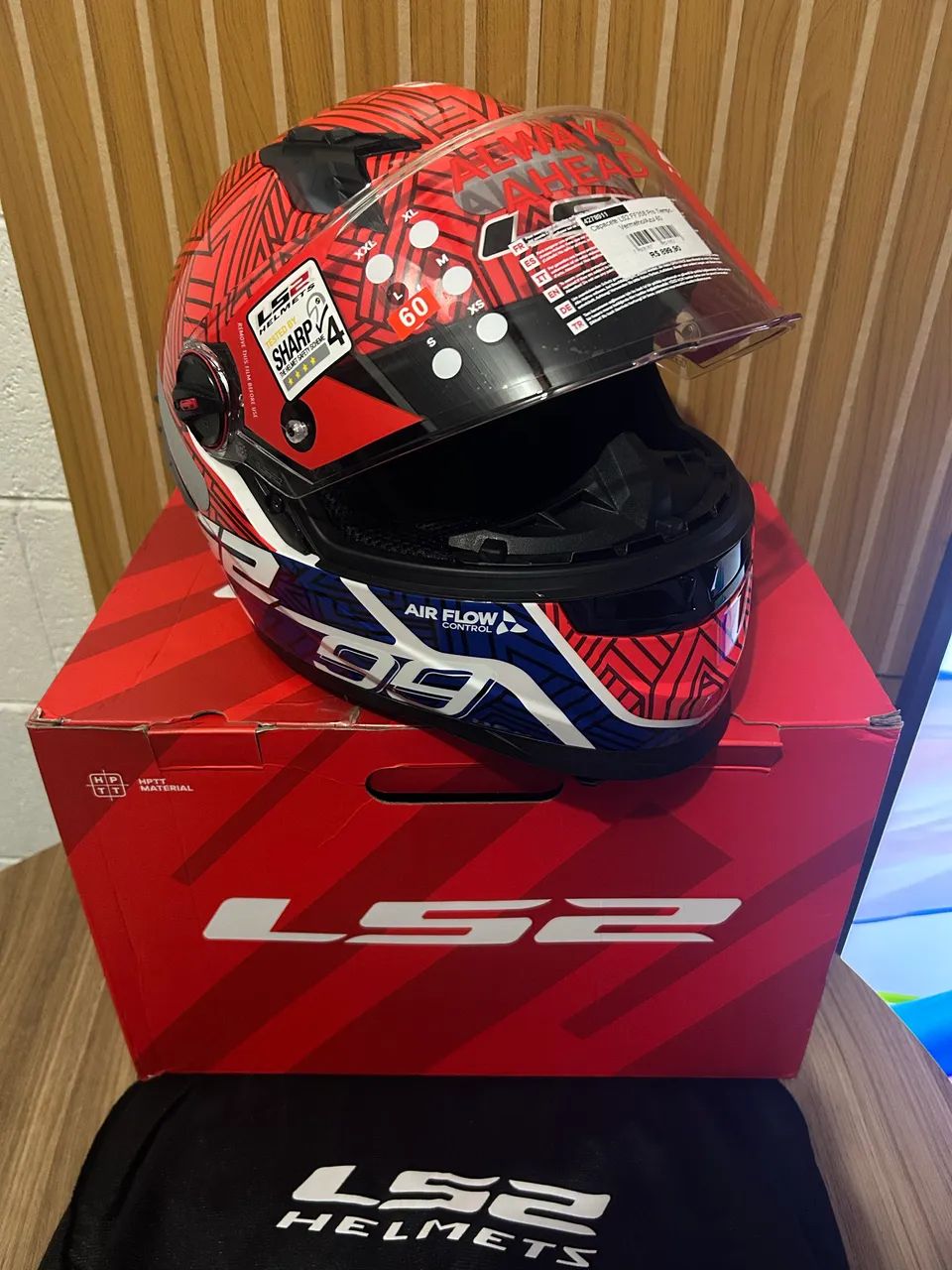 Capacete Ls2 FF358 Classic Pro Tam60 - Foto 2