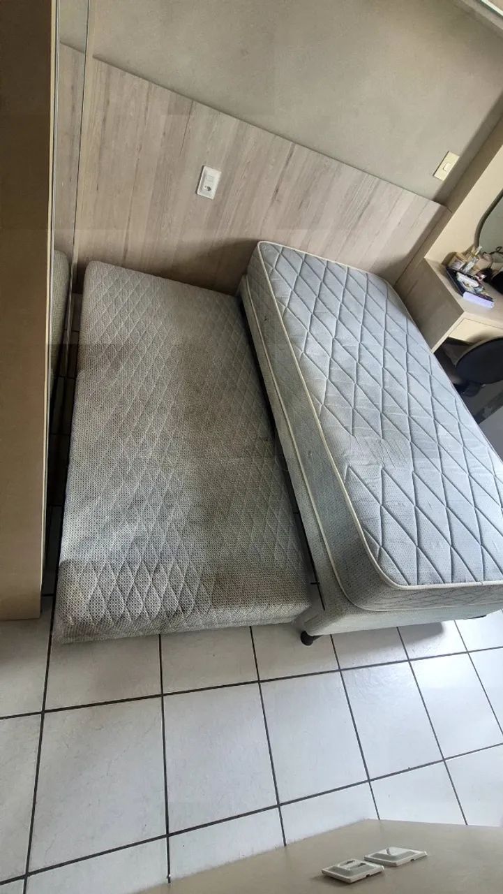 Cama box de mola solteiro com cama auxiliar  - Foto 3