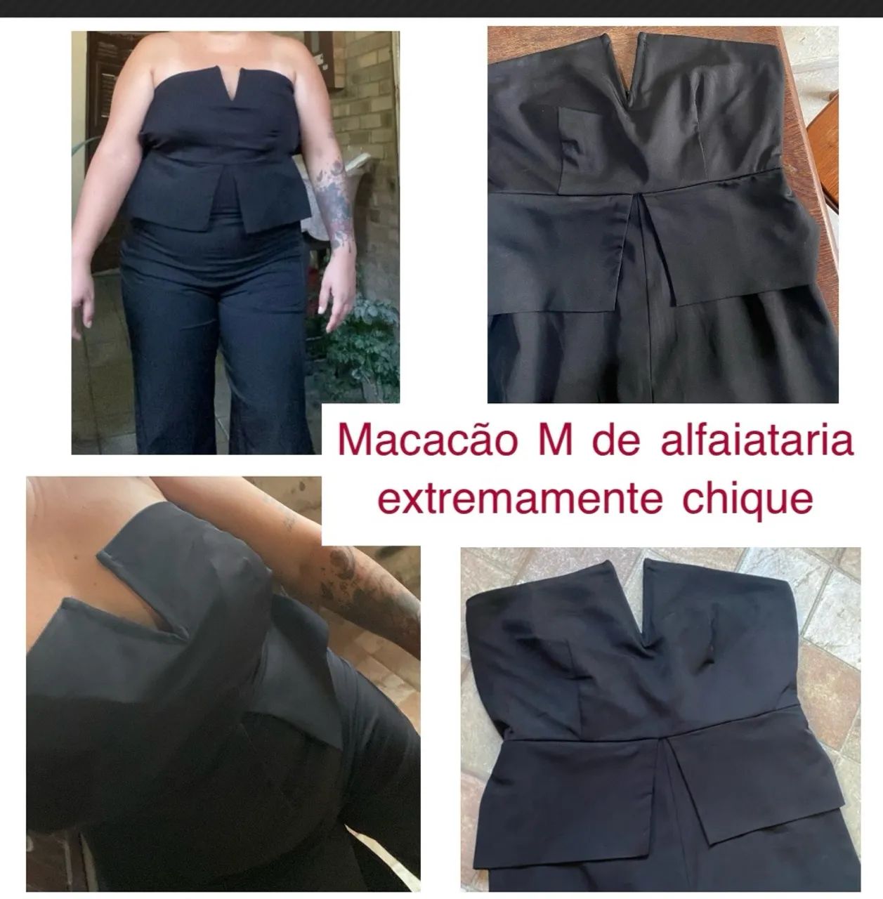 Macacão M de alfaiataria 