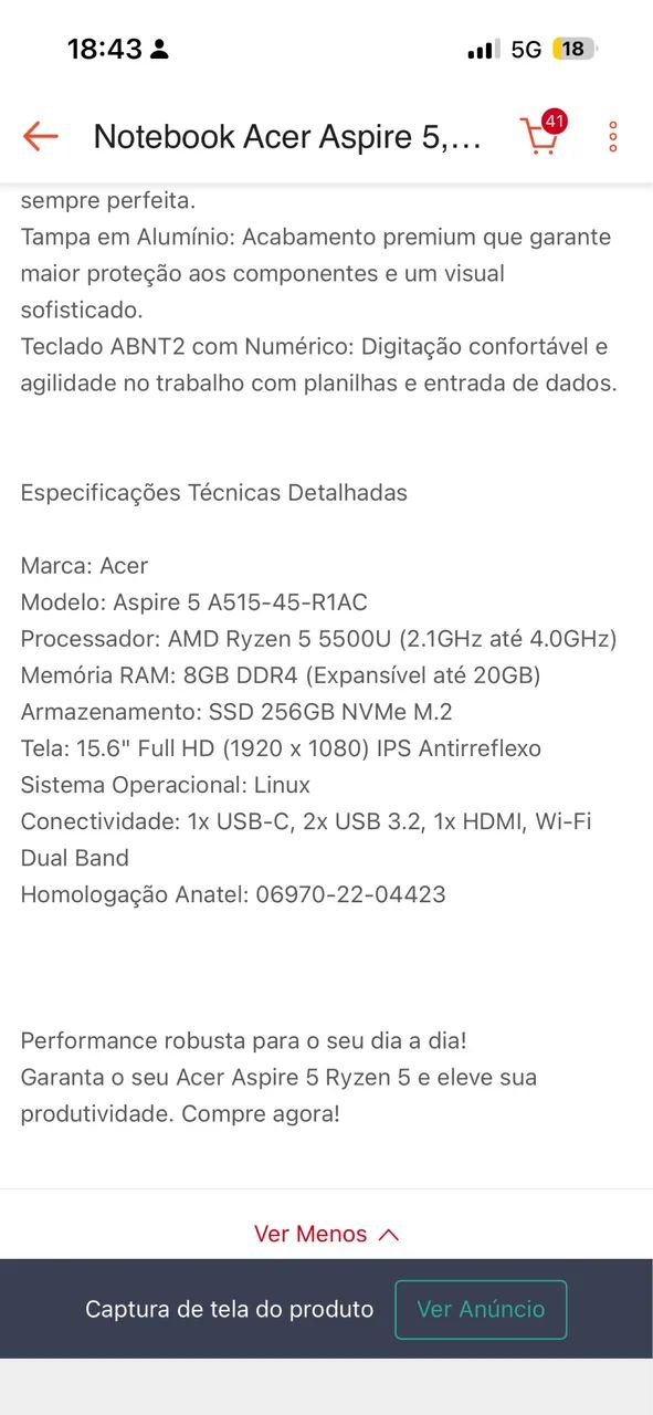 Vendo notebook acer  - Foto 4