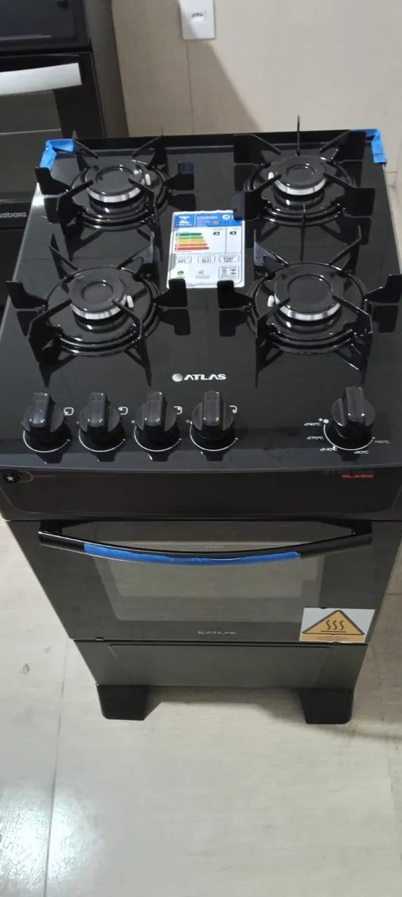 ? FOGÃO ATLAS 4 BOCAS ? MESA DE VIDRO ? - Foto 3