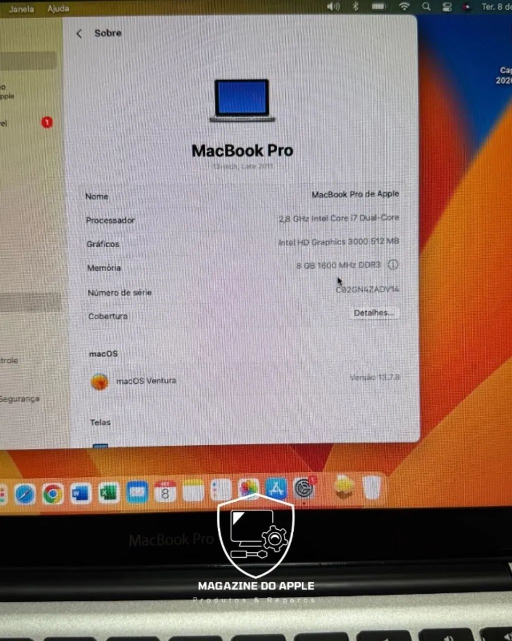 MacBook Pro 2011 (i7/8g/1Tb) 13 polegadas - Foto 5