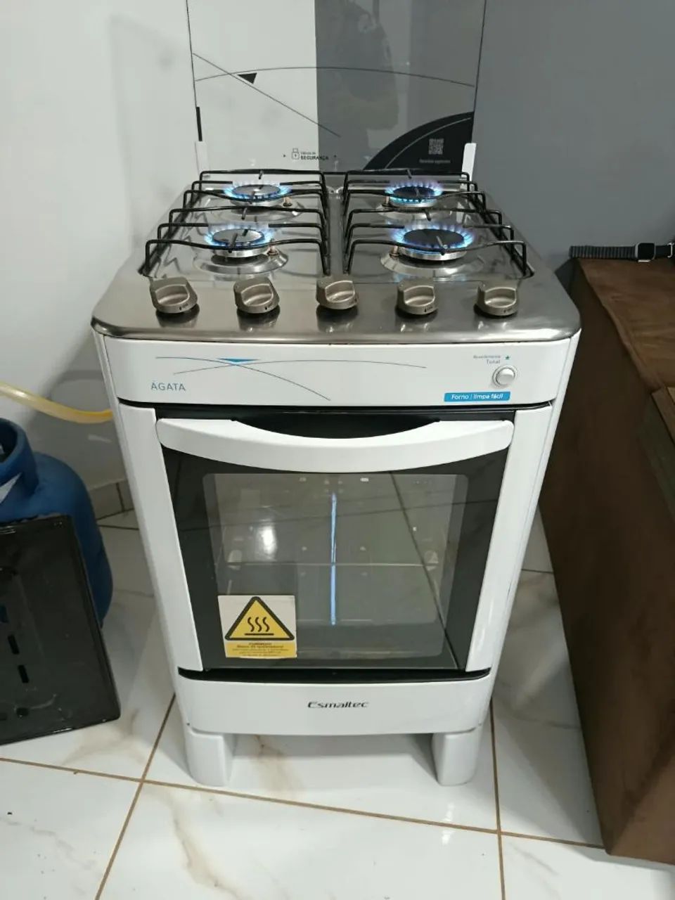 Fogao esmaltec acedimento automatico funciona perfeitamente