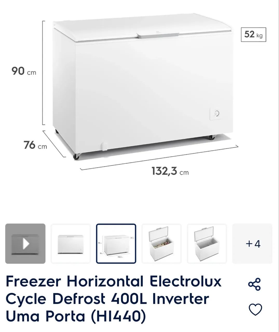 Freezer Electrolux 400L 127V - Foto 3