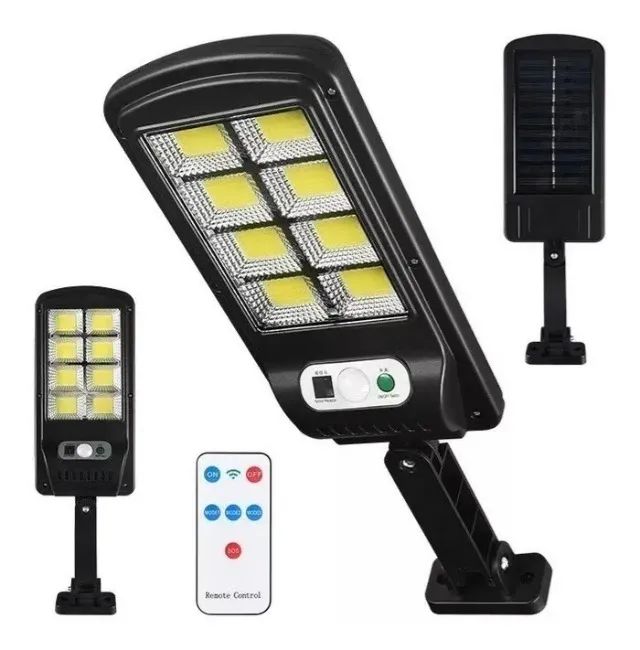Luminária Estilo Poste com Sensor de Presença de 8 Leds - Entrega Grátis - Foto 2