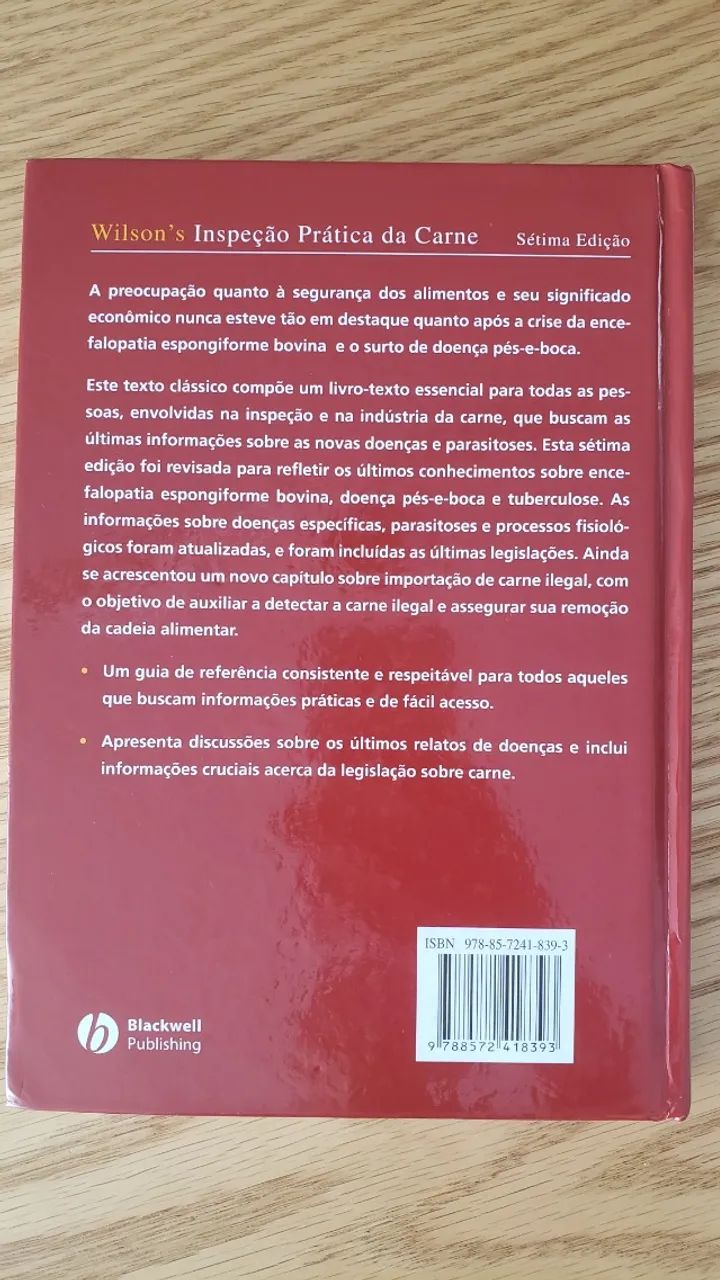 Livro: Wilsons - Inspeção Prática da Carne - Foto 5