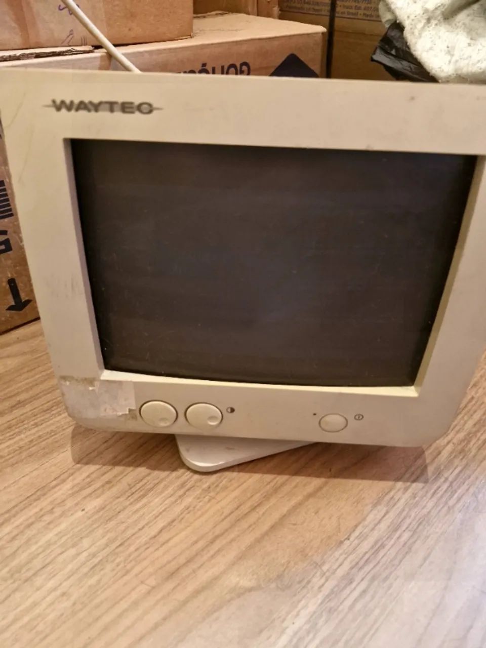 CRT de 9 polegadas da marca Waytec, RARIDADE TECNOLÓGICA.