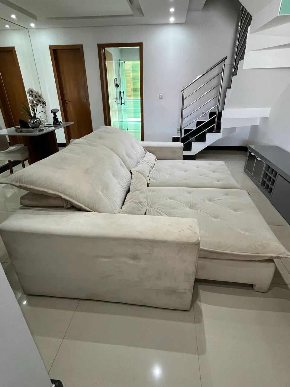 Sofá 4 lugares retrátil  - Foto 4