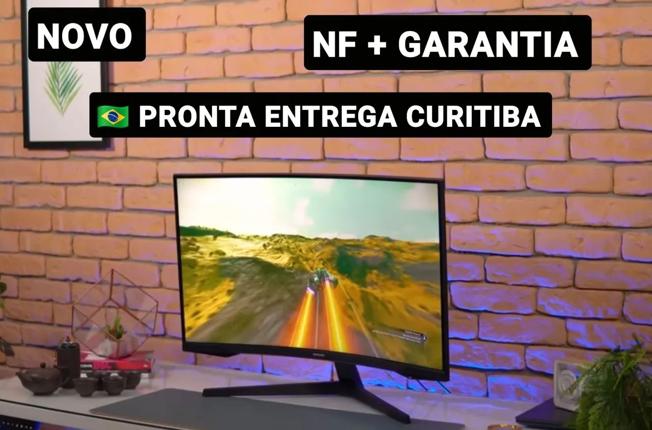 Monitor Samsung ODYSSEY G5 32" Curvo  QHD 165hz - NOVO+NF+Garantia 