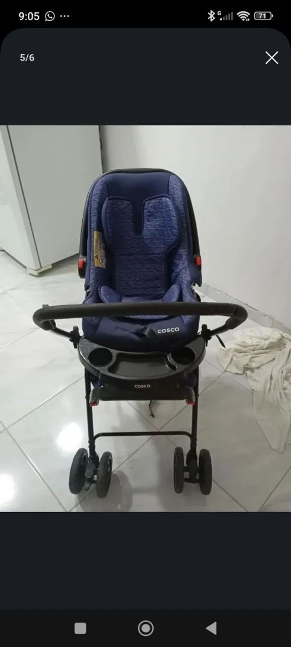 Carrinho de bebê mais berço sercadinho  - Foto 3
