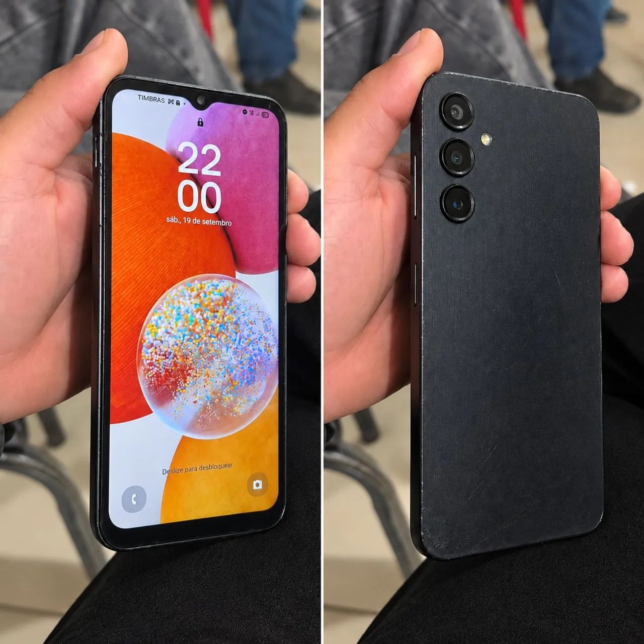  Samsung Galaxy A14 128 GB Preto - Funcionando Perfeitamente - Foto 3
