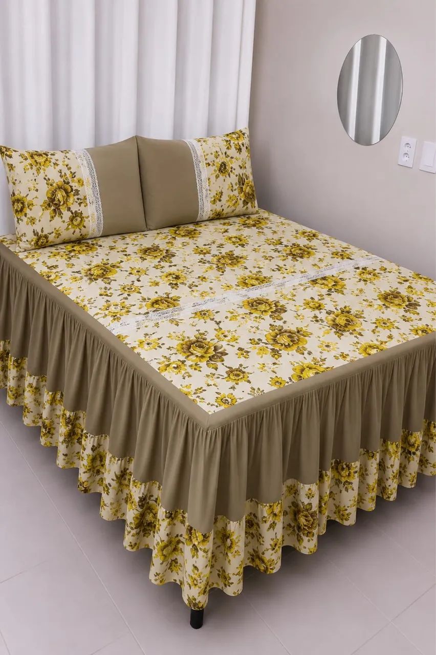 ? Jogo de Cama Completo Estampado Araras ? - Foto 3