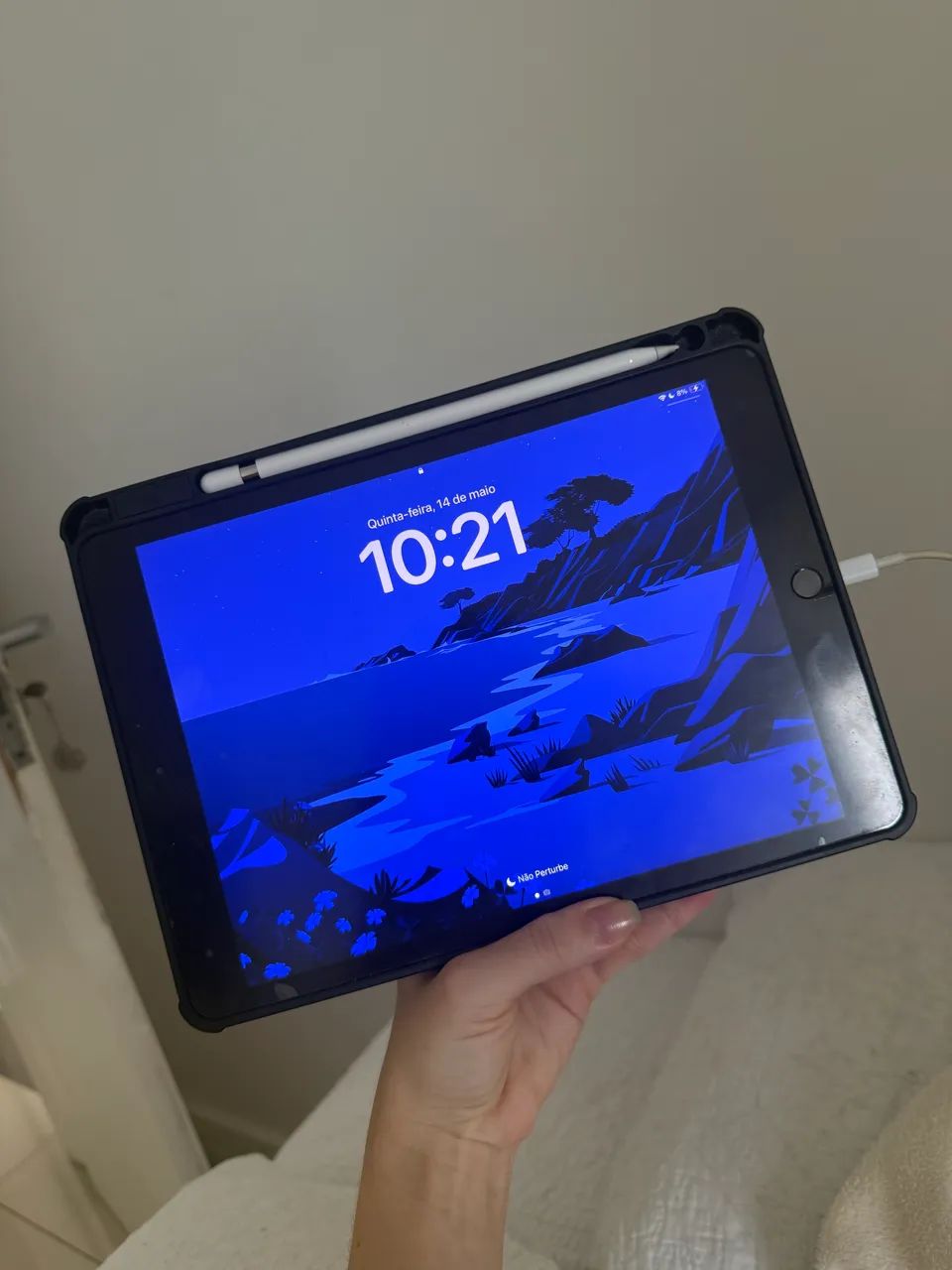 Pencil Apple + 128gb 8, iPad 128gb Pencil Apple + 黒 (第8世代) iPad 1ª caixa a com (vem geração iPad本体
